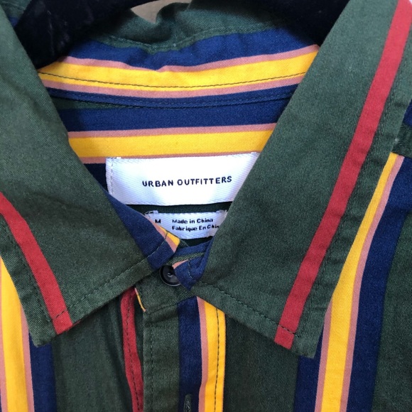 Urban Outfitters Striped Collared Short Sleeve - Picture 3 of 3
